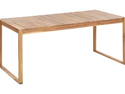 Set da pranzo da giardino 8 posti SASSARI PREMIUM con cuscini Legno di acacia certificato Beige chiaro