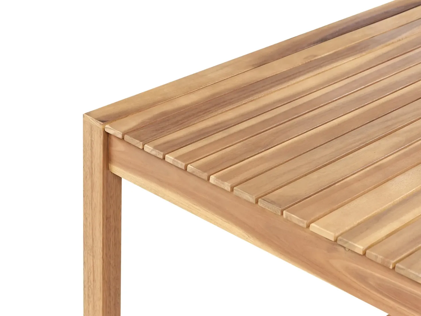 Set da pranzo da giardino 8 posti SASSARI PREMIUM con cuscini Legno di acacia certificato Beige chiaro