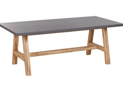 Set da pranzo da giardino con sgabelli 6 posti TONNARE Cemento Grigio