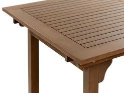 Set da pranzo da giardino 6 posti AMANTEA con cuscini Legno d'acacia Bianco sporco