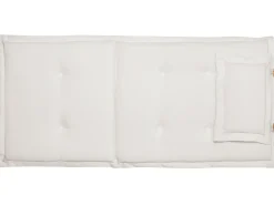 Set da pranzo da giardino 6 posti AMANTEA con cuscini Legno d'acacia Bianco sporco