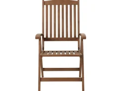 Set da pranzo da giardino 6 posti AMANTEA con cuscini Legno d'acacia Bianco sporco
