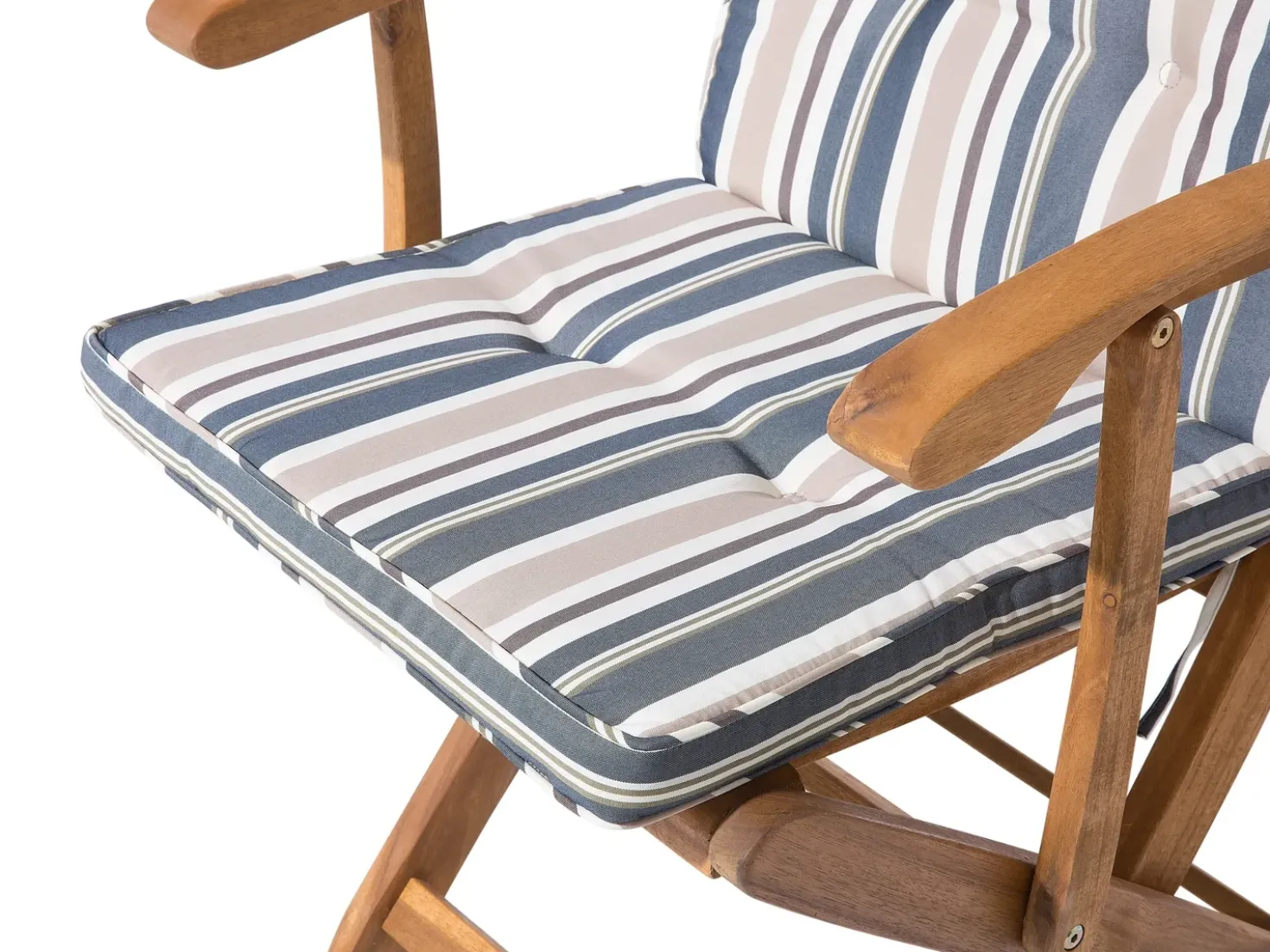 Set da pranzo da giardino 8 posti MAUI con cuscini Legno d'acacia Multicolore