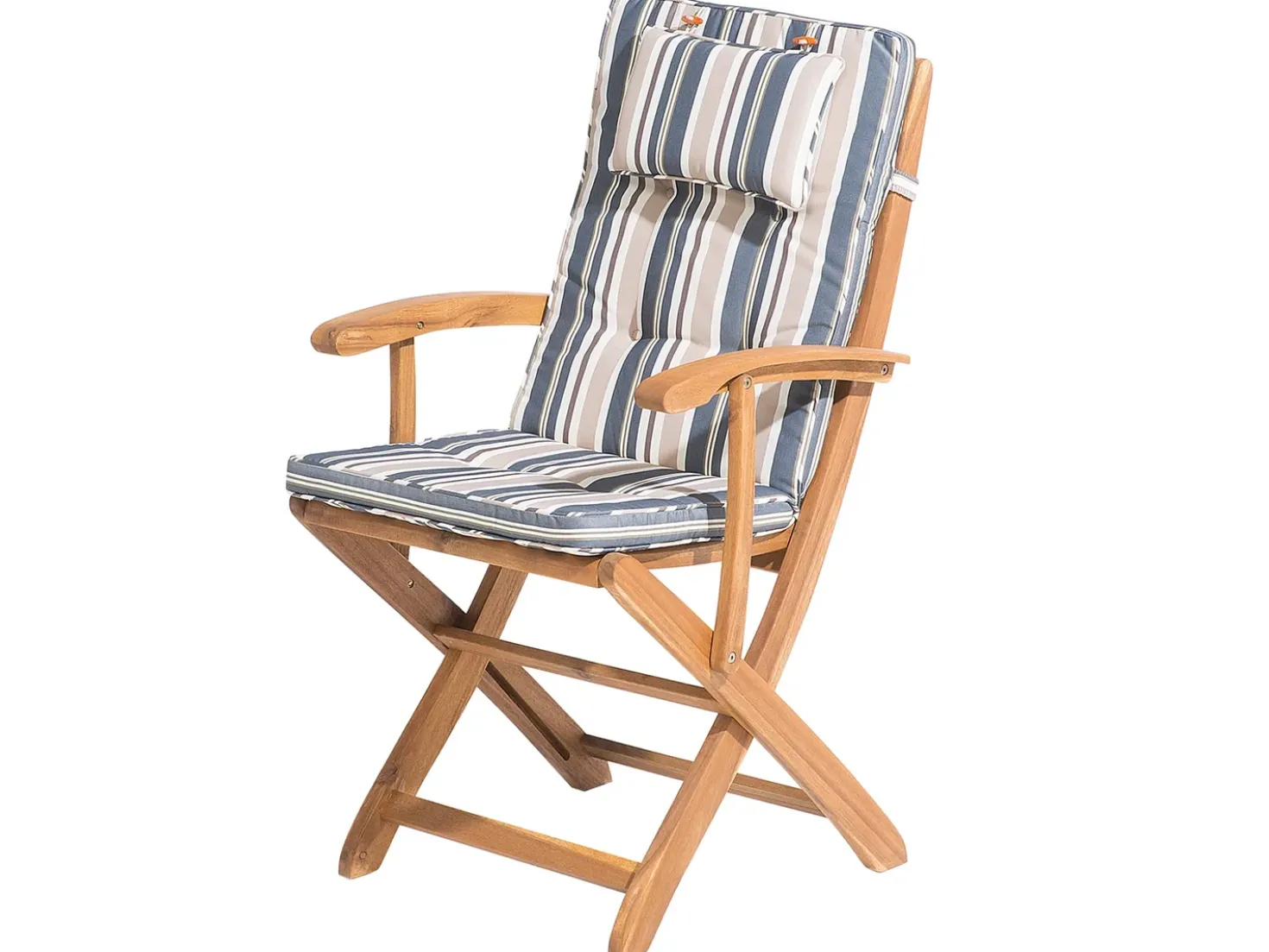 Set da pranzo da giardino 8 posti MAUI con cuscini Legno d'acacia Multicolore