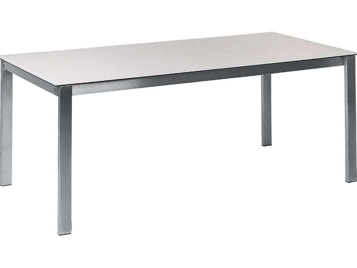 Set da pranzo da giardino 4 posti COSOLETO Vetro temperato Bianco