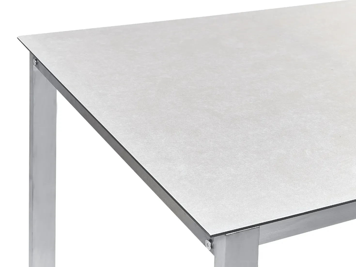 Set da pranzo da giardino 4 posti COSOLETO Vetro temperato Bianco