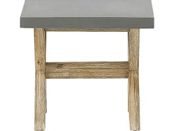 Set da pranzo da giardino con sgabelli 8 posti OLBIA Cemento Grigio
