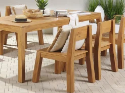 Set da pranzo da giardino 6 posti LIVORNO Legno d'acacia Marrone