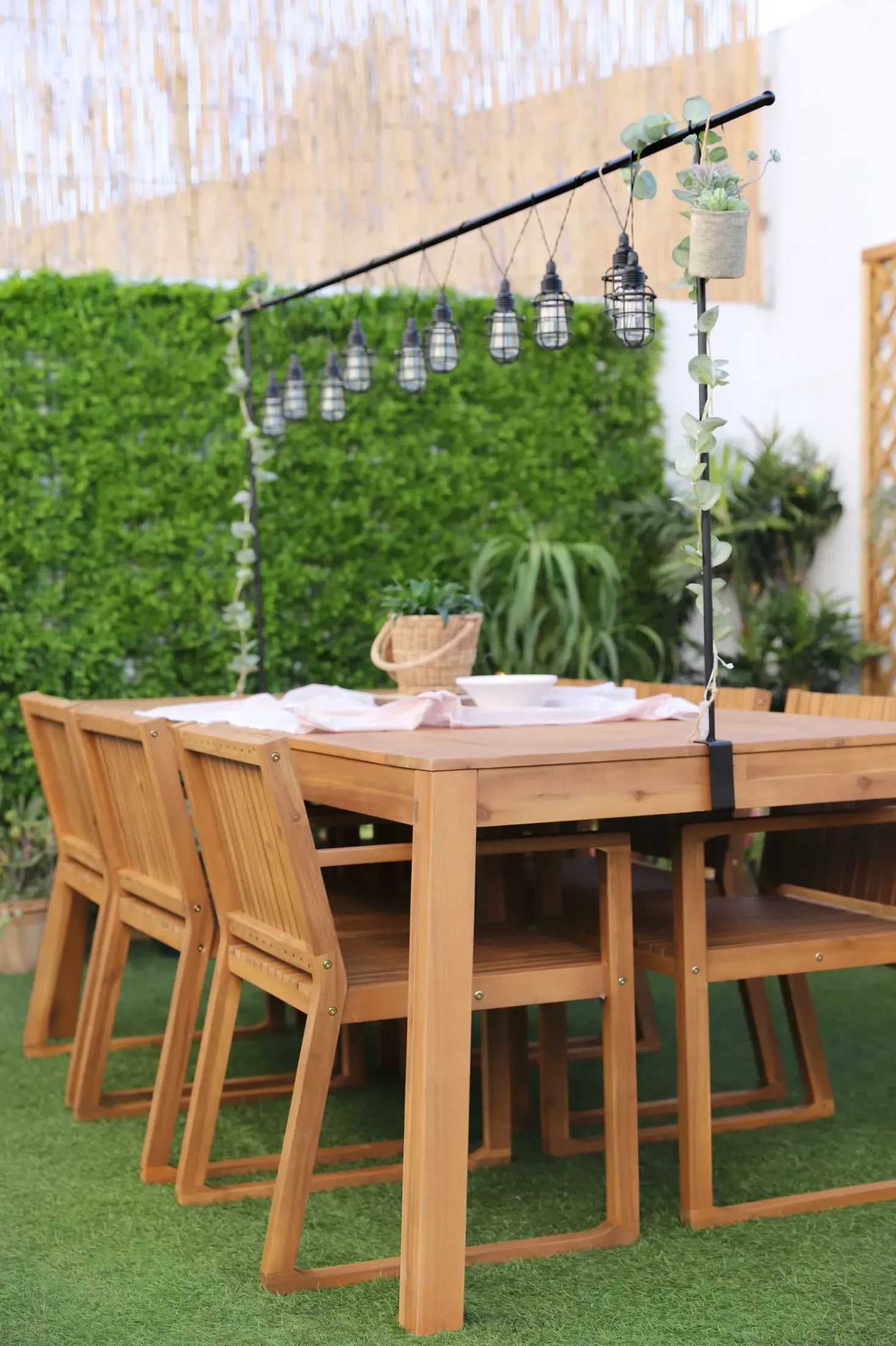 Set da pranzo da giardino 6 posti LIVORNO Legno d'acacia Marrone
