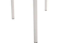 Set da pranzo da giardino 6 posti GROSSETO Piastra tripla Granito Lucido Grigio/Nero