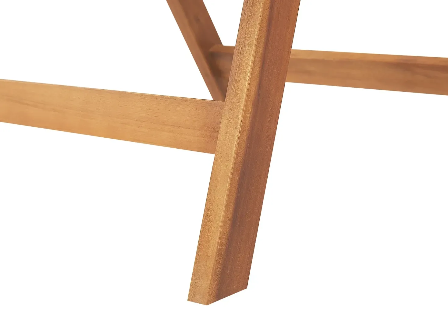 Set da pranzo da giardino 6 posti JAVA con cuscini Legno d'acacia Bianco sporco