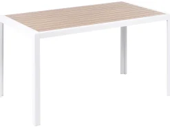 Set da pranzo da giardino 4 posti VISSO Grigio/Bianco