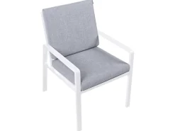 Set da pranzo da giardino 4 posti VISSO Grigio/Bianco