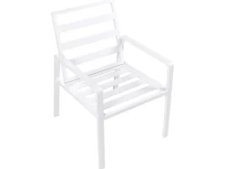Set da pranzo da giardino 4 posti VISSO Grigio/Bianco
