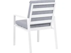 Set da pranzo da giardino 4 posti VISSO Grigio/Bianco