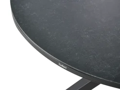 Set da pranzo da giardino 4 posti MALETTO/TAVIANO con cuscini Metallo Nero