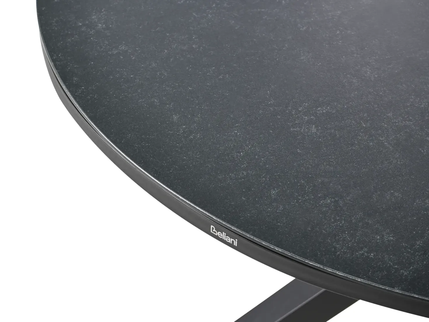 Set da pranzo da giardino 4 posti MALETTO/TAVIANO con cuscini Metallo Nero