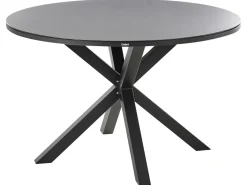Set da pranzo da giardino 4 posti MALETTO/TAVIANO con cuscini Metallo Nero