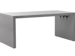 Set da pranzo da giardino con sgabelli 6 posti TARANTO Cemento Grigio