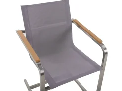 Set da pranzo da giardino 6 posti COSOLETO Vetro temperato Grigio