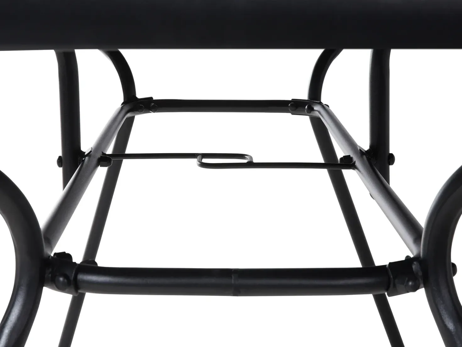 Set da pranzo da giardino 6 posti LIVO Metallo Nero