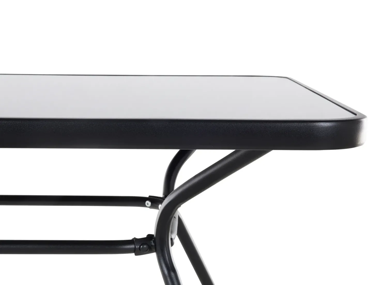 Set da pranzo da giardino 6 posti LIVO Metallo Nero