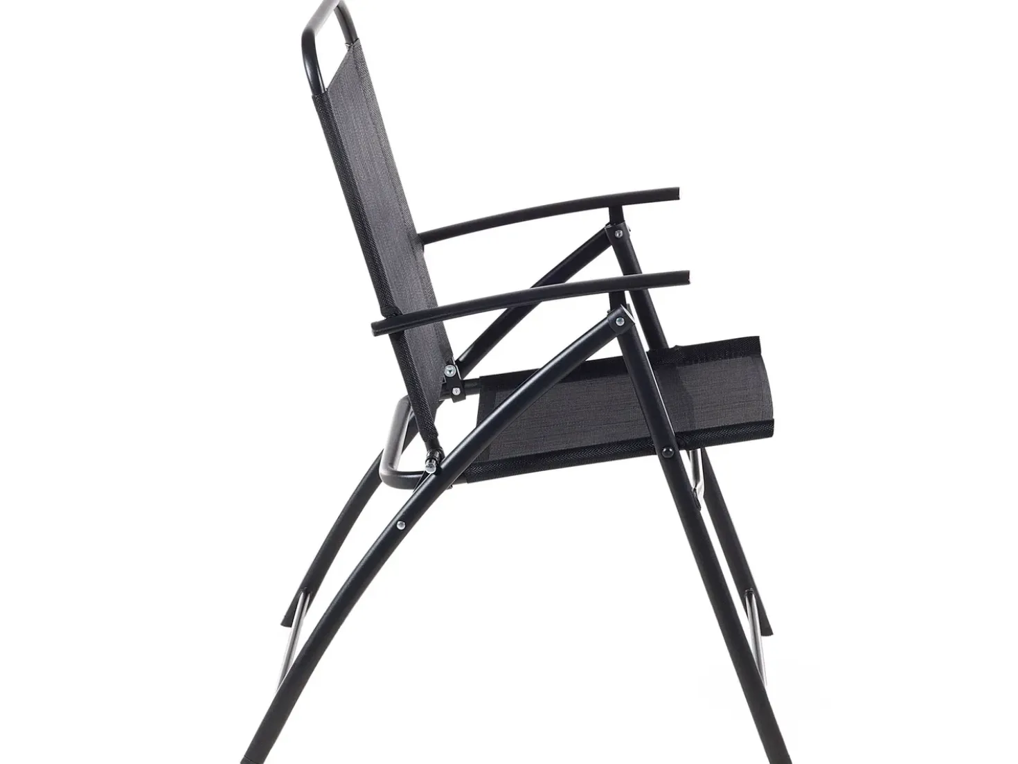 Set da pranzo da giardino 6 posti LIVO Metallo Nero
