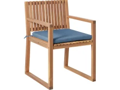 Set da pranzo da giardino 8 posti SASSARI PREMIUM Legno di acacia certificato Blu