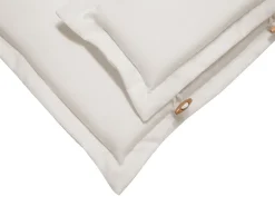 Set da pranzo da giardino 8 posti MAUI con cuscini Legno d'acacia Bianco sporco
