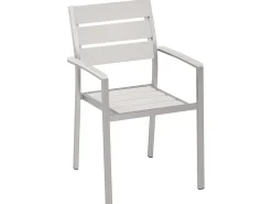 Set da pranzo da giardino 6 posti VERNIO Bianco