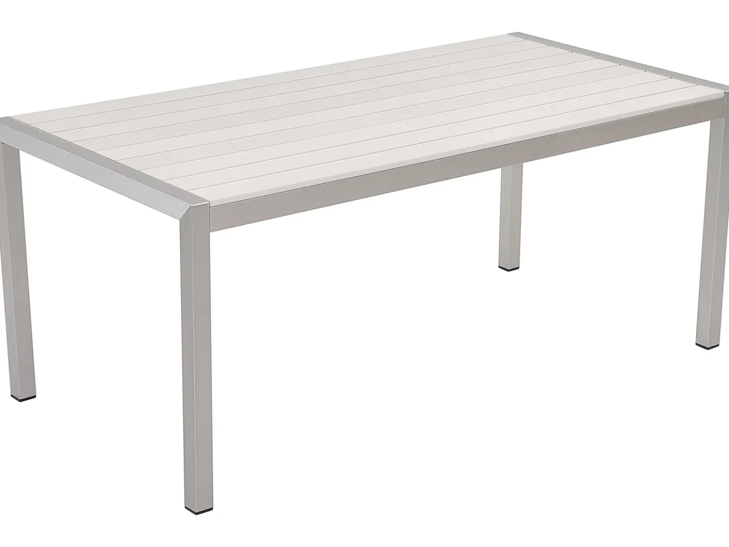 Set da pranzo da giardino 6 posti VERNIO Bianco