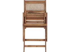 Set da pranzo da giardino 4 posti PARAGGI Legno di acacia certificato Marrone scuro