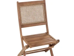 Set da pranzo da giardino 4 posti PARAGGI Legno di acacia certificato Marrone scuro