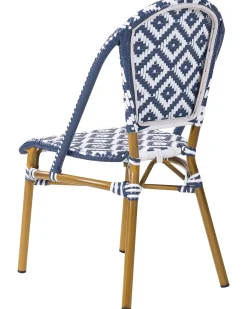 Set da pranzo da giardino 4 posti RIFREDDO Rattan sintetico (PE) Blu