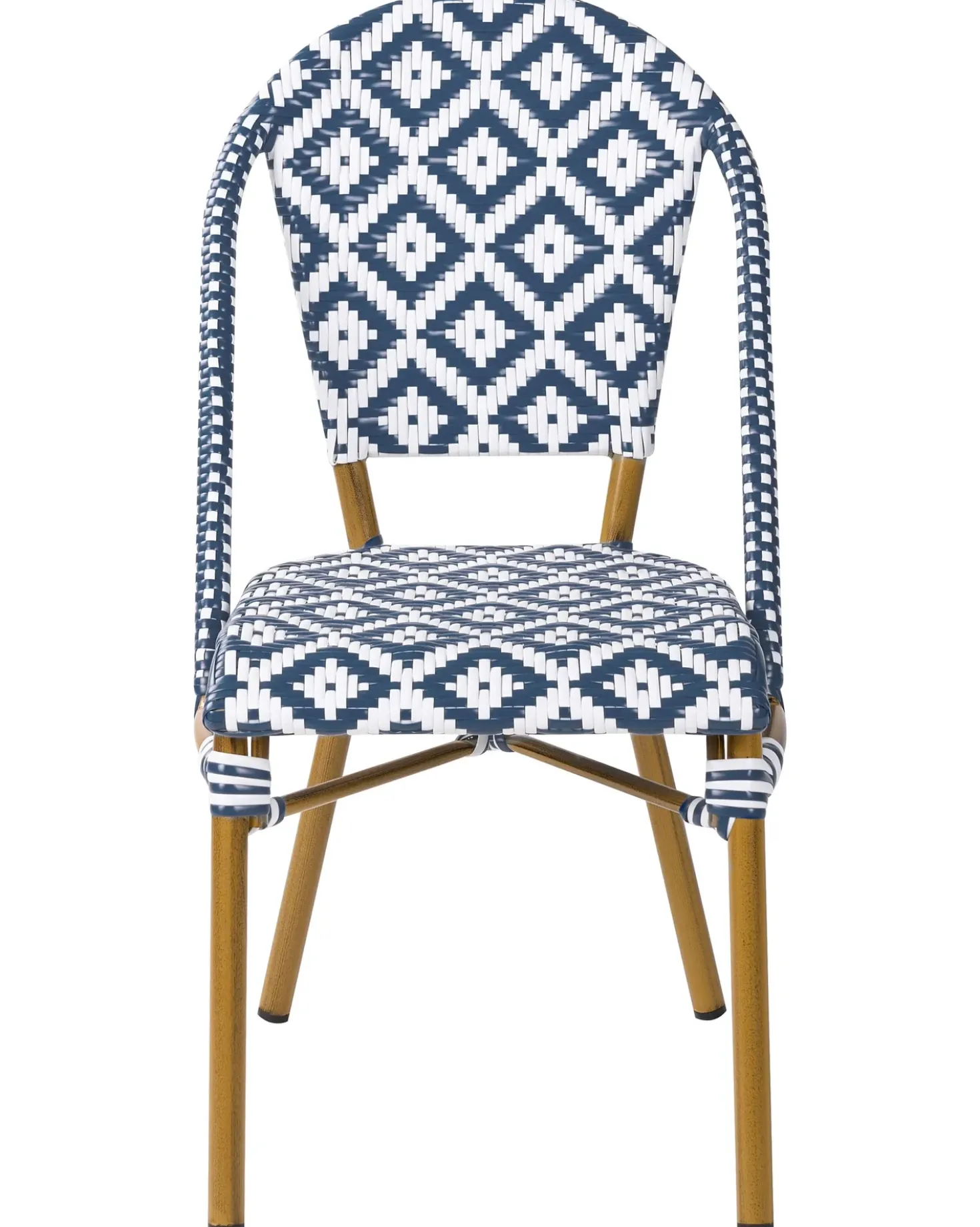 Set da pranzo da giardino 4 posti RIFREDDO Rattan sintetico (PE) Blu