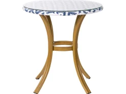 Set da pranzo da giardino 4 posti RIFREDDO Rattan sintetico (PE) Blu