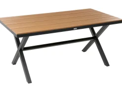 Set da pranzo da giardino 4 posti TIANO Metallo Nero