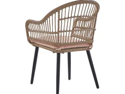 Set da pranzo da giardino 6 posti ALIANO con cuscini Rattan sintetico (PE) Rosa pastello