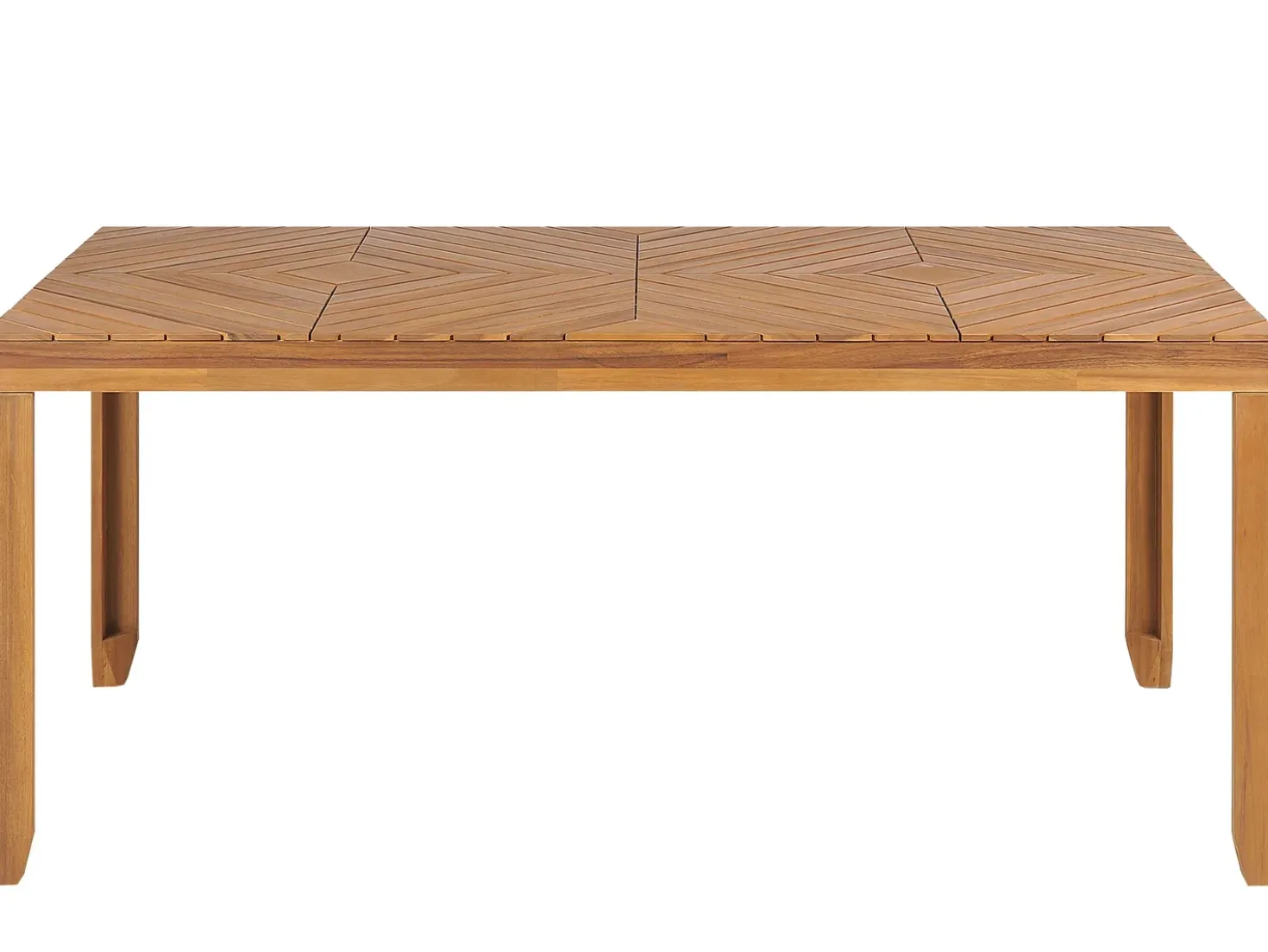 Set da pranzo da giardino 6 posti BARATTI Legno d'acacia Marrone