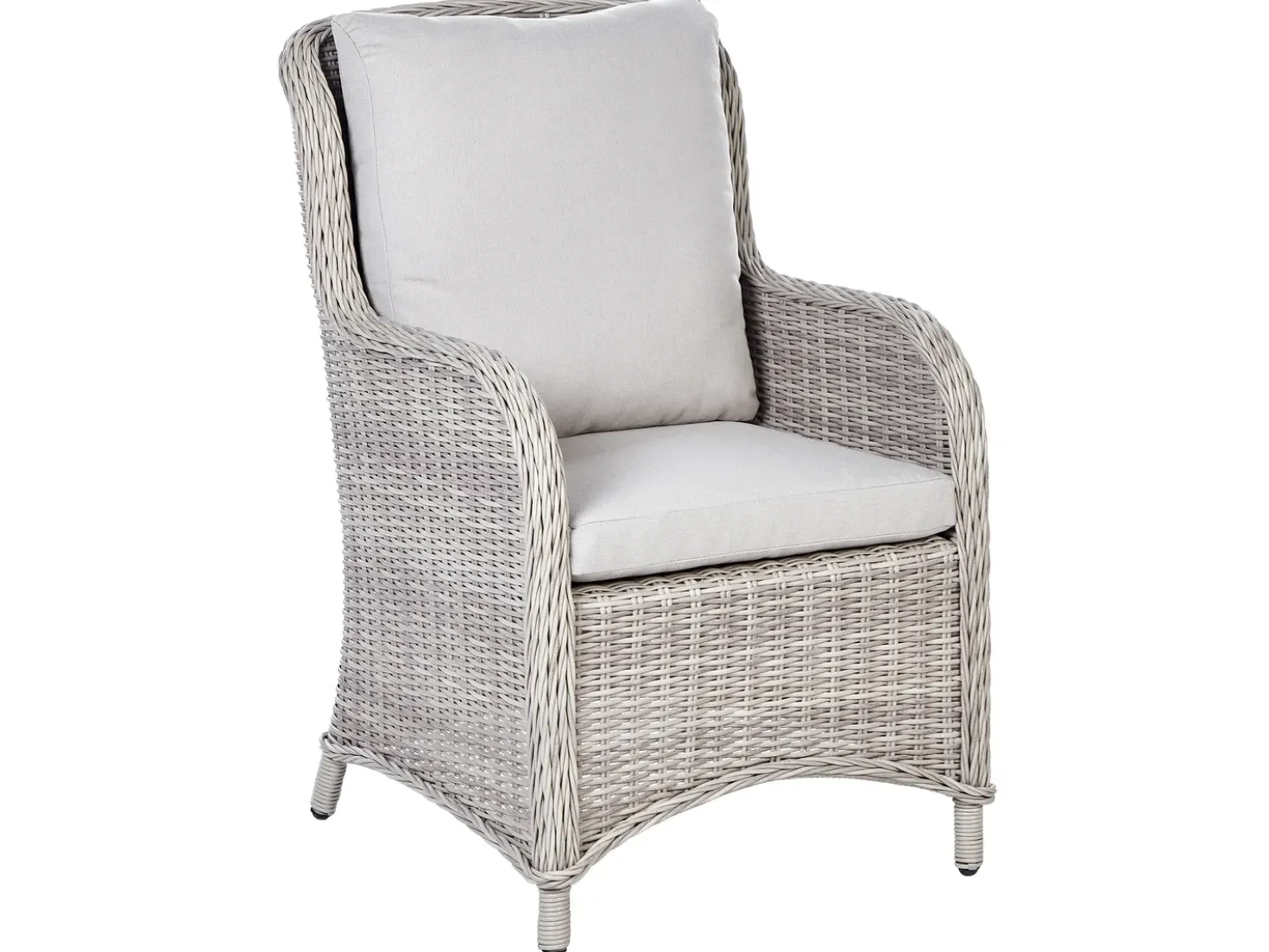 Set da pranzo da giardino 6 posti CASCAIS con cuscini Rattan sintetico (PE) Beige