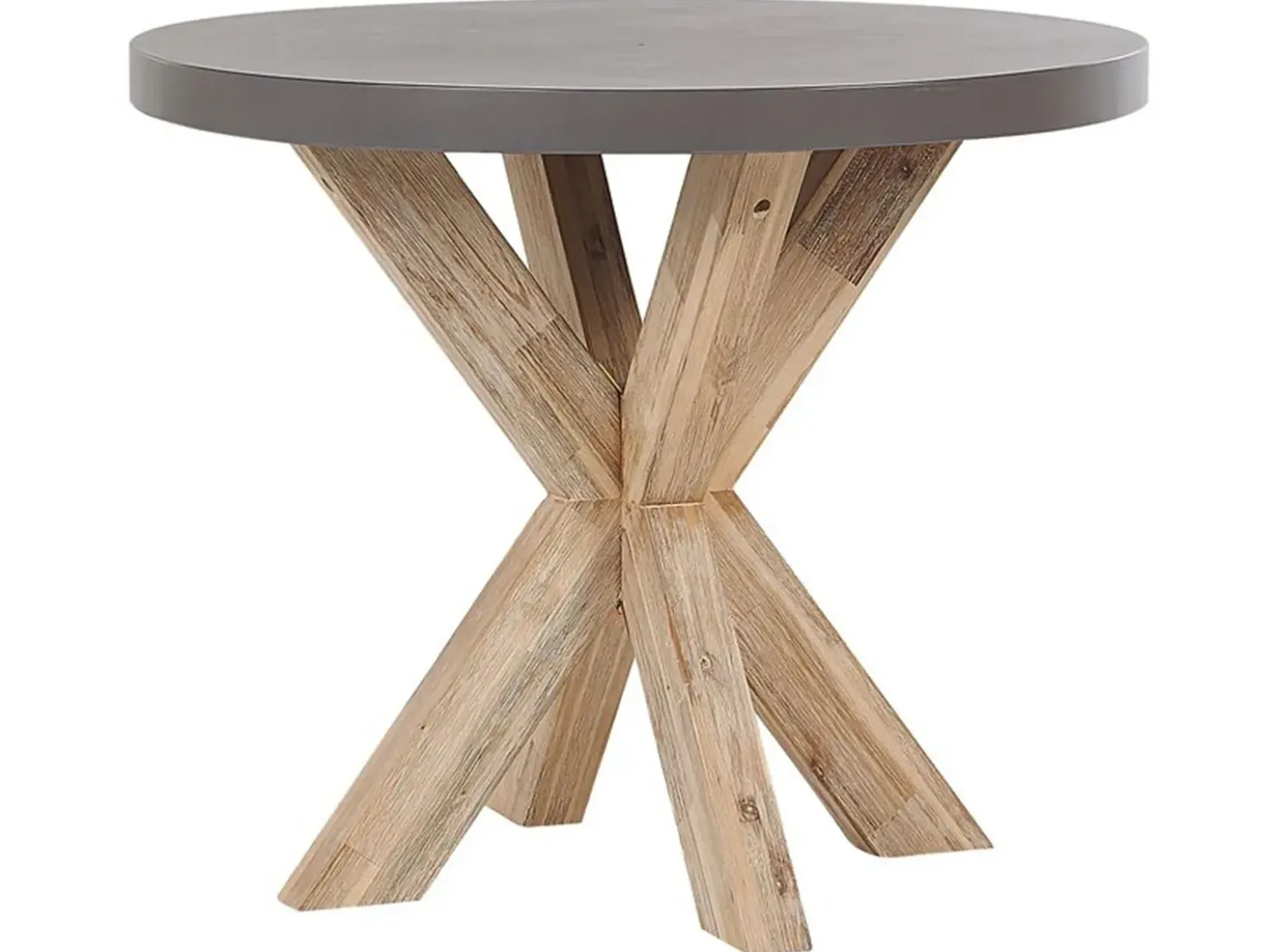 Set da pranzo da giardino 4 posti OLBIA con cuscini Cemento Beige