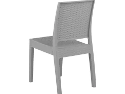 Set da pranzo da giardino 4 posti FOSSANO Grigio chiaro