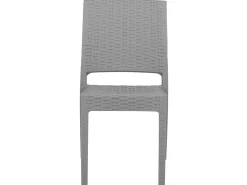 Set da pranzo da giardino 4 posti FOSSANO Grigio chiaro