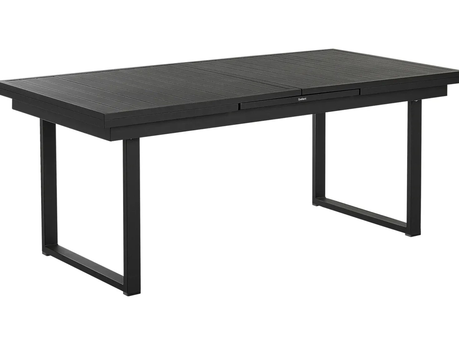 Set da pranzo da giardino 8 posti VALCANETTO/TAVIANO con cuscini Metallo Nero