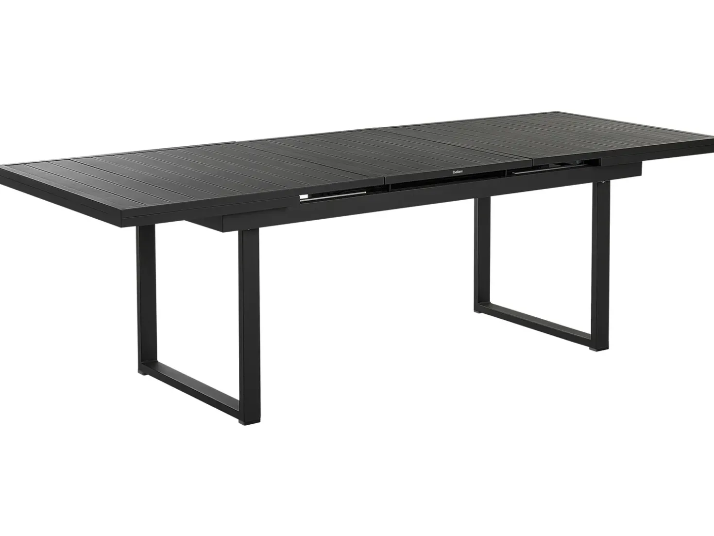 Set da pranzo da giardino 8 posti VALCANETTO/TAVIANO con cuscini Metallo Nero