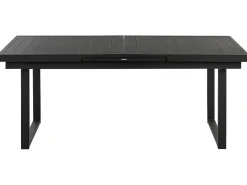 Set da pranzo da giardino 8 posti VALCANETTO/TAVIANO con cuscini Metallo Nero