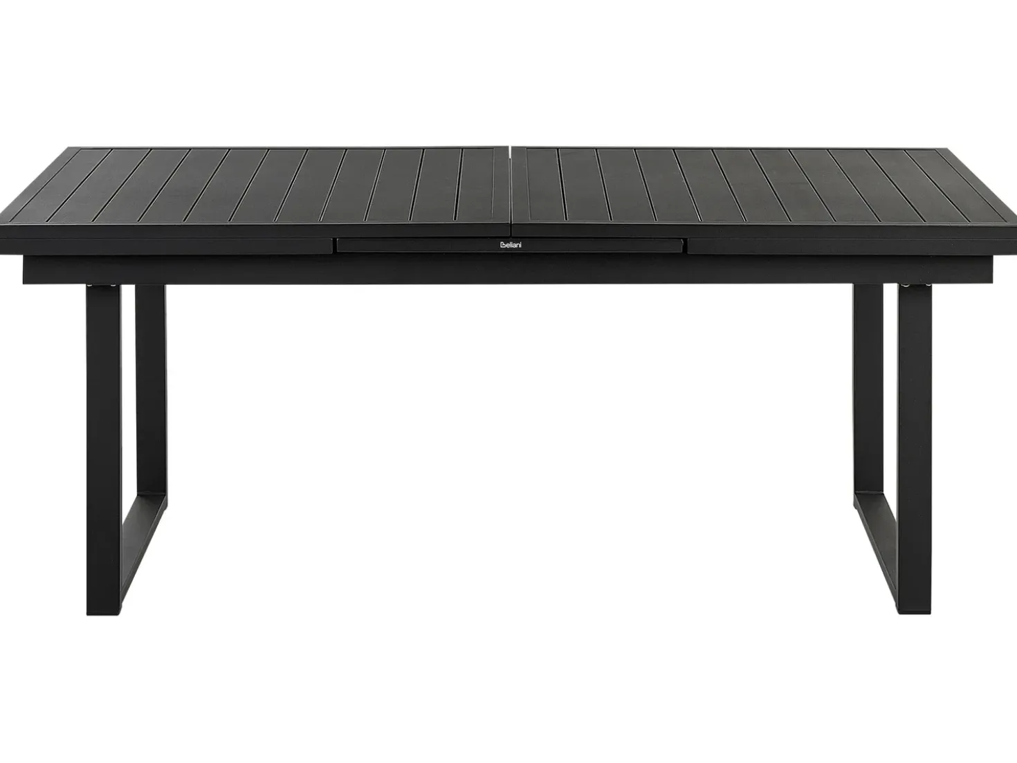 Set da pranzo da giardino 8 posti VALCANETTO/TAVIANO con cuscini Metallo Nero