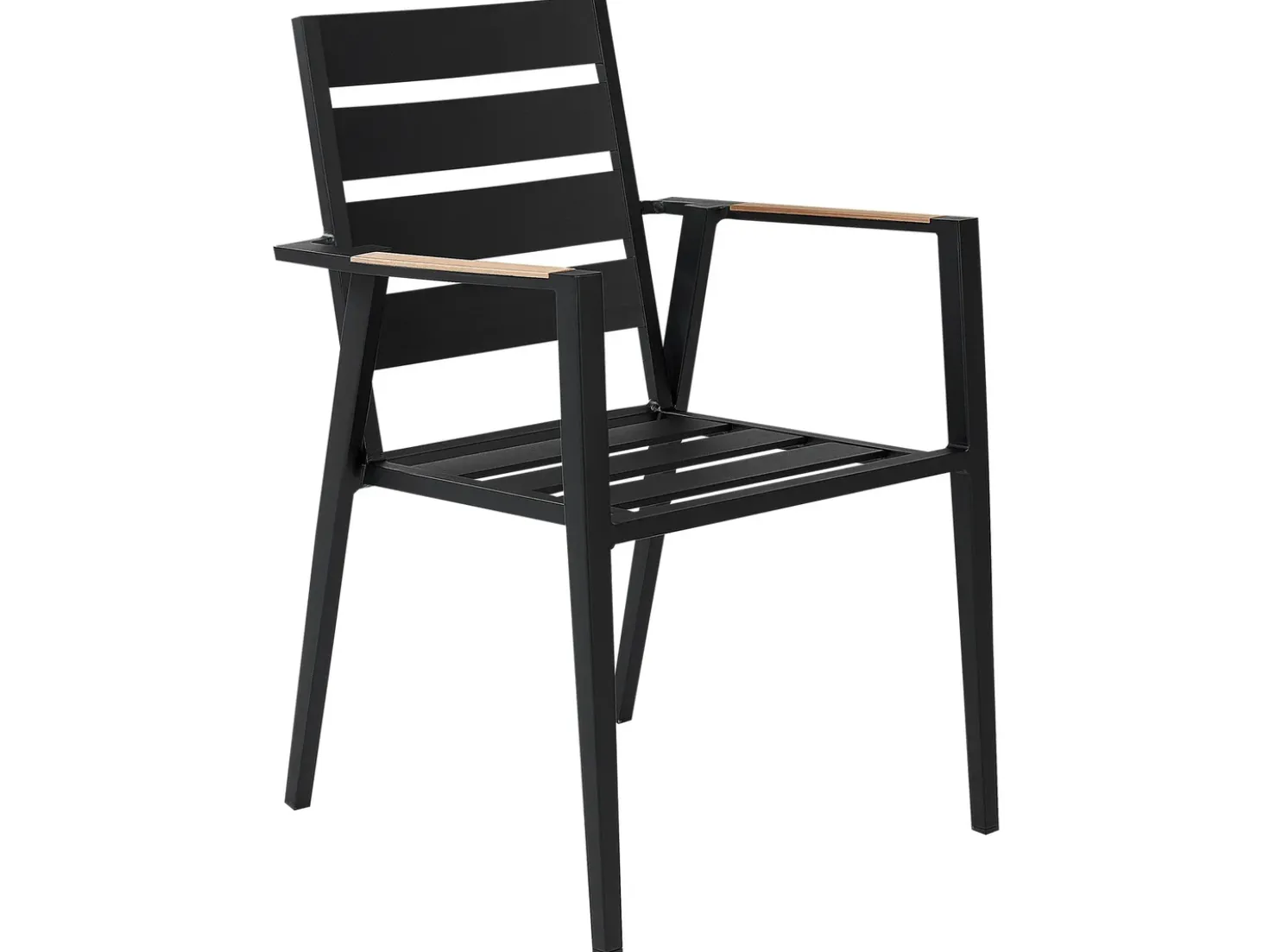 Set da pranzo da giardino 8 posti VALCANETTO/TAVIANO con cuscini Metallo Nero