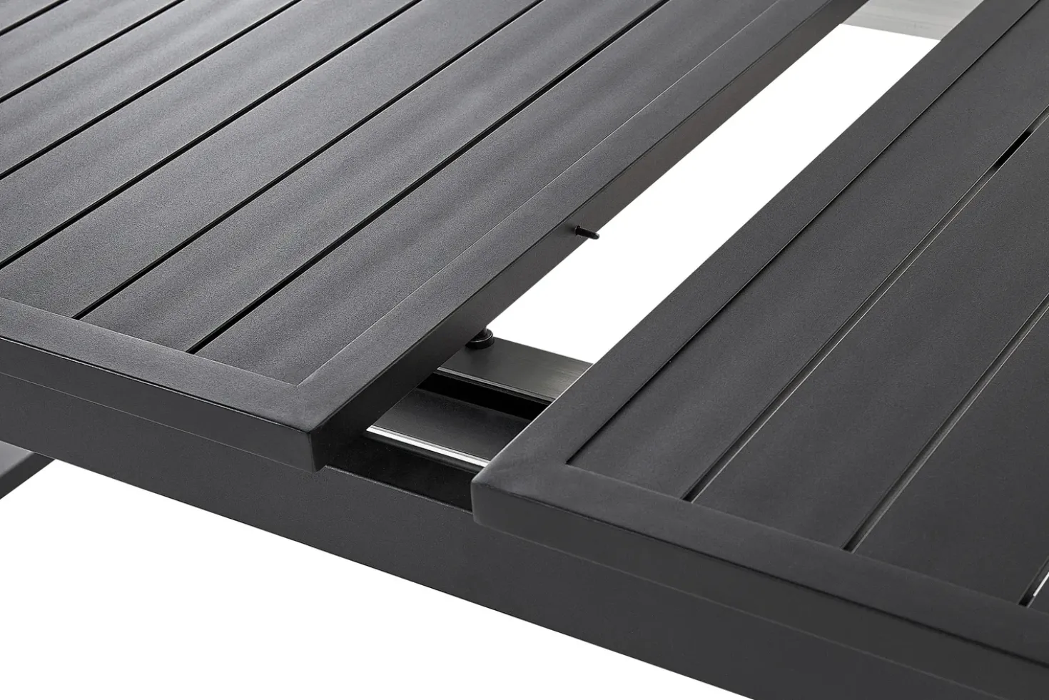 Set da pranzo da giardino 8 posti VALCANETTO/TAVIANO con cuscini Metallo Nero