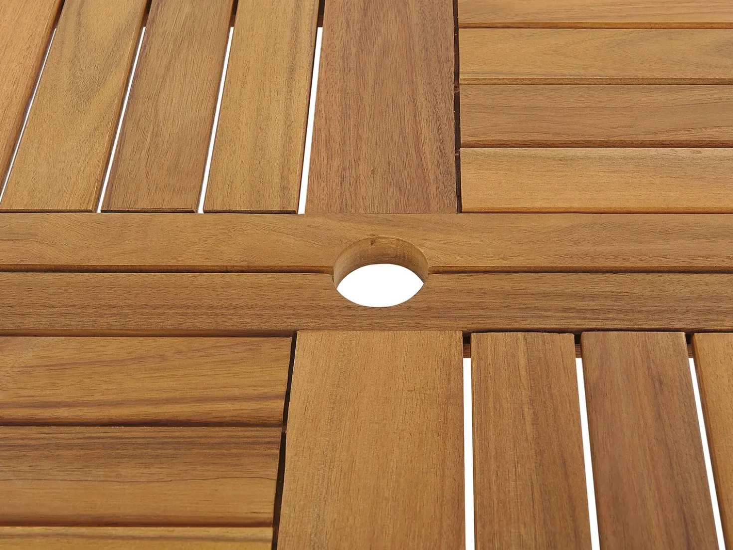 Set da pranzo da giardino 6 posti TOLVE con Ombrellone (12 opzioni) Legno d'acacia Marrone